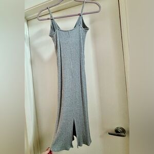 Blue life knit midi dress